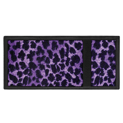 Purple And Black Cheetah Print Trifold Wallet