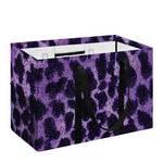 Purple And Black Cheetah Print Utility Tote Bag