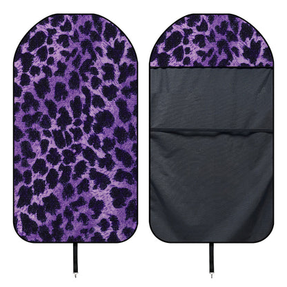Purple And Black Cheetah Print Waterproof Car Seat Cover