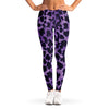 Purple And Black Cheetah Print Women's Leggings