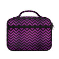 Purple And Black Chevron Pattern Print Briefcase Bible Bag