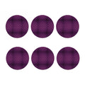 Purple And Black Chevron Pattern Print Coaster Set