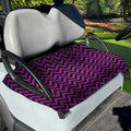 Purple And Black Chevron Pattern Print Golf Cart Seat Cover