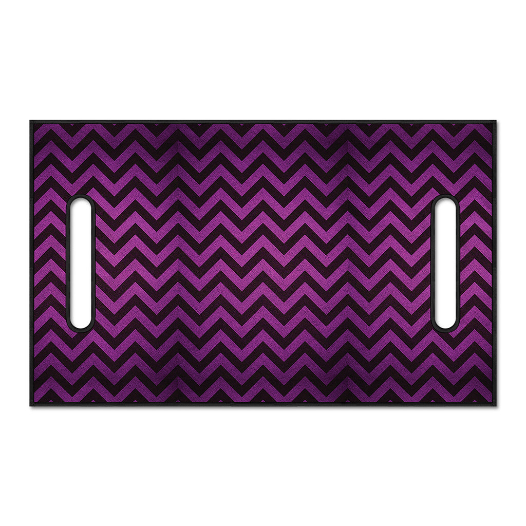 Purple And Black Chevron Pattern Print Golf Cart Seat Cover
