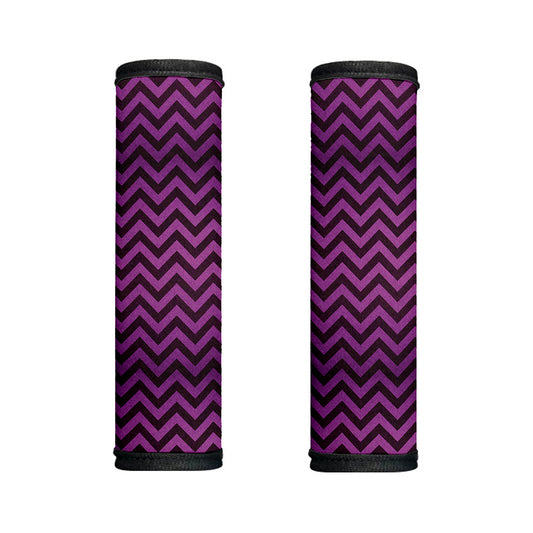 Purple And Black Chevron Pattern Print Handle Covers