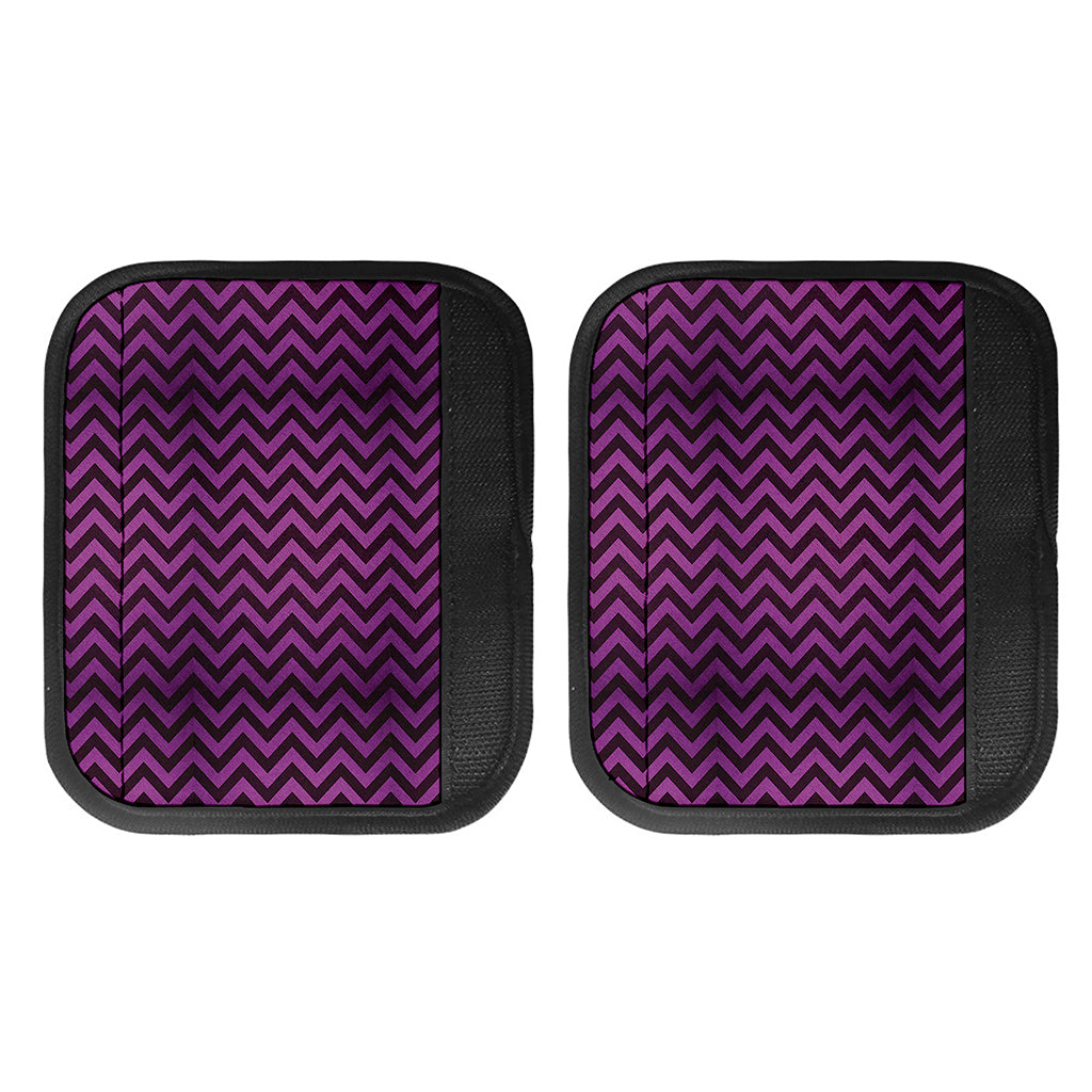 Purple And Black Chevron Pattern Print Handle Covers