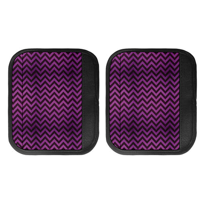 Purple And Black Chevron Pattern Print Handle Covers