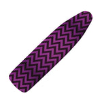 Purple And Black Chevron Pattern Print Ironing Board Cover