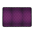Purple And Black Chevron Pattern Print Kitchen Mat