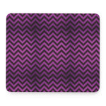 Purple And Black Chevron Pattern Print Mouse Pad
