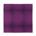 Purple And Black Chevron Pattern Print Silk Bandana