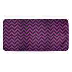 Purple And Black Chevron Pattern Print Towel