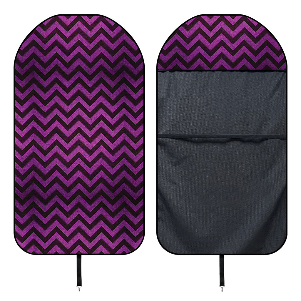 Purple And Black Chevron Pattern Print Waterproof Car Seat Cover