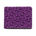 Purple And Black Halloween Bat Print Bifold Wallet
