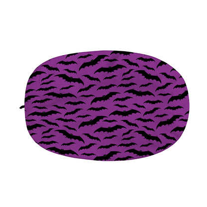 Purple And Black Halloween Bat Print Car Side Mirror Covers