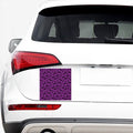 Purple And Black Halloween Bat Print Car Sticker