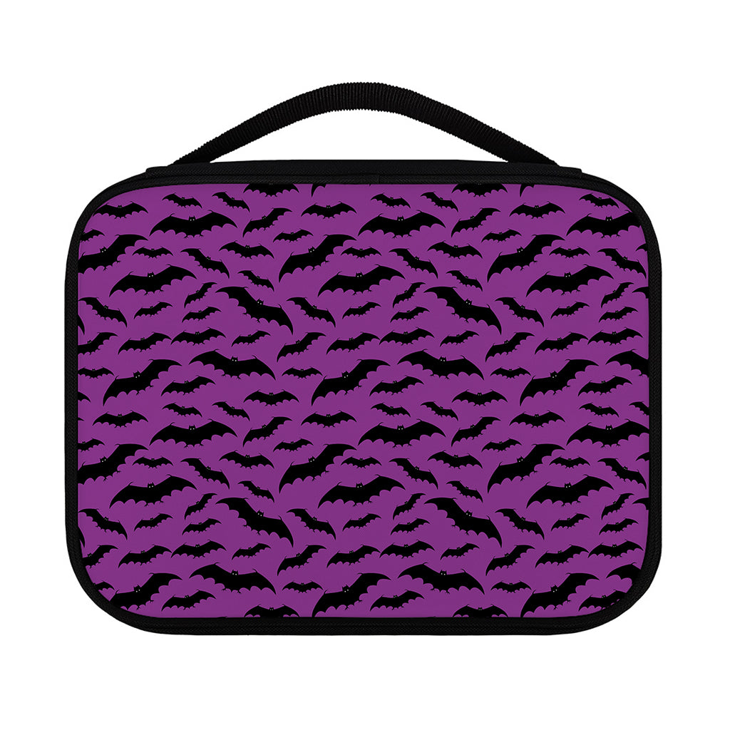Purple And Black Halloween Bat Print Classic Bible Case