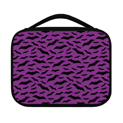 Purple And Black Halloween Bat Print Classic Bible Case