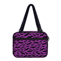 Purple And Black Halloween Bat Print Double Strap Bible Bag
