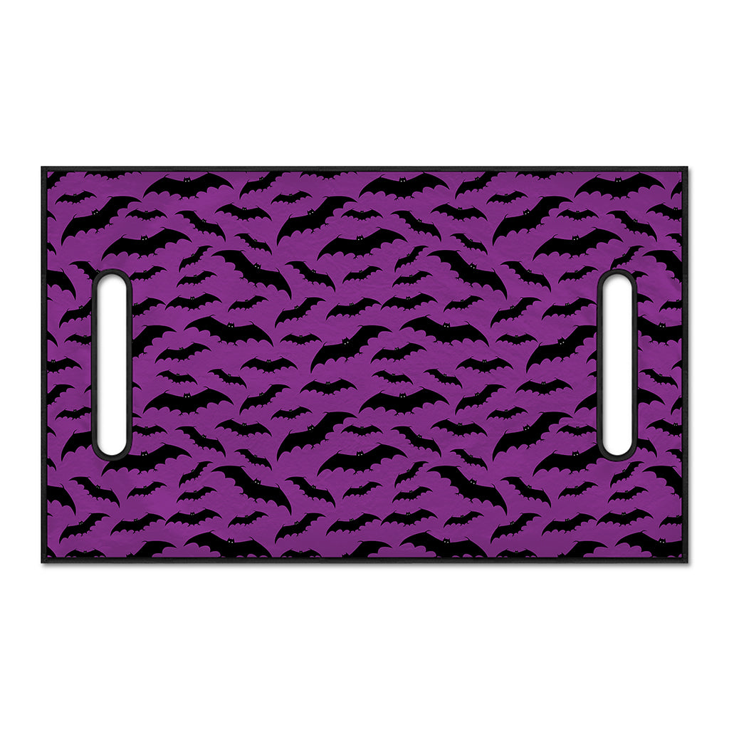 Purple And Black Halloween Bat Print Golf Cart Seat Cover
