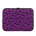 Purple And Black Halloween Bat Print Laptop Sleeve