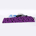 Purple And Black Halloween Bat Print Sports Towel
