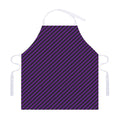 Purple And Black Halloween Pattern Print Adjustable Apron