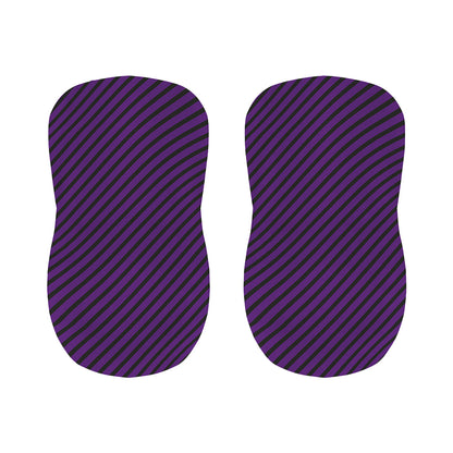 Purple And Black Halloween Pattern Print Bar Stool Covers