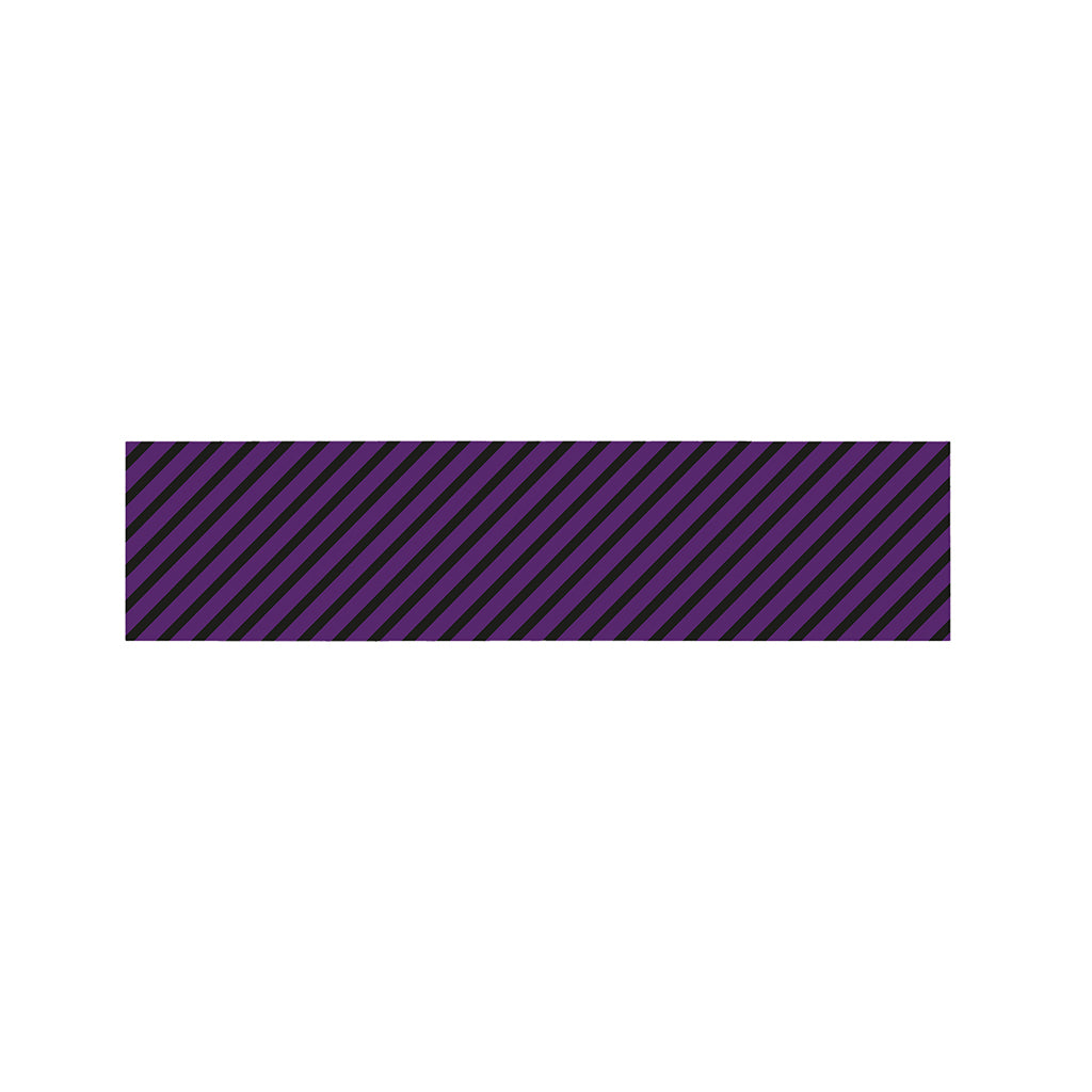 Purple And Black Halloween Pattern Print Bed Runner