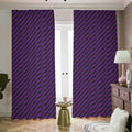 Purple And Black Halloween Pattern Print Dimout Pencil Pleat Curtains