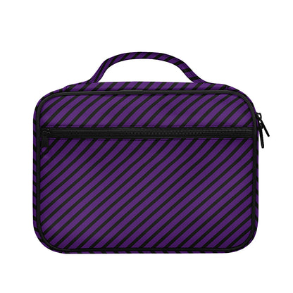 Purple And Black Halloween Pattern Print Briefcase Bible Bag