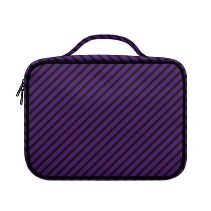Purple And Black Halloween Pattern Print Briefcase Bible Bag