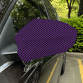 Purple And Black Halloween Pattern Print Car Side Mirror Covers