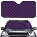 Purple And Black Halloween Pattern Print Car Windshield Sun Shade