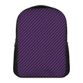 Purple And Black Halloween Pattern Print Casual Backpack