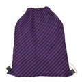 Purple And Black Halloween Pattern Print Drawstring Bag