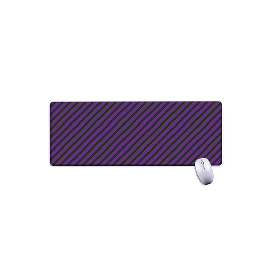 Purple And Black Halloween Pattern Print Extended Mouse Pad
