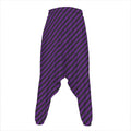 Purple And Black Halloween Pattern Print Hammer Pants