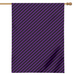 Purple And Black Halloween Pattern Print House Flag