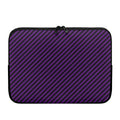 Purple And Black Halloween Pattern Print Laptop Sleeve