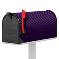 Purple And Black Halloween Pattern Print Mailbox Cover