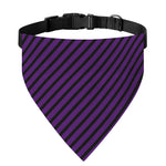 Purple And Black Halloween Pattern Print Over The Collar Dog Bandana