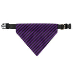Purple And Black Halloween Pattern Print Over The Collar Dog Bandana