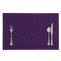 Purple And Black Halloween Pattern Print Placemat