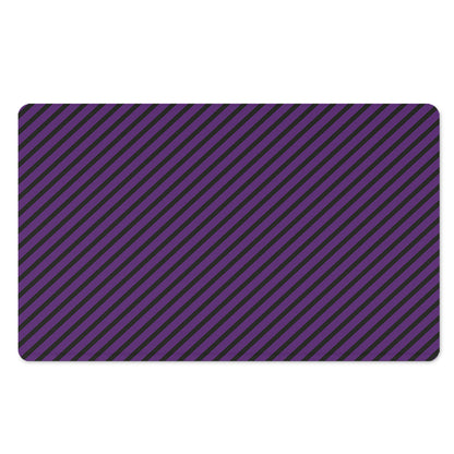Purple And Black Halloween Pattern Print Polyester Doormat