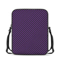 Purple And Black Halloween Pattern Print Rectangular Crossbody Bag