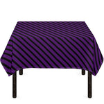 Purple And Black Halloween Pattern Print Tablecloth