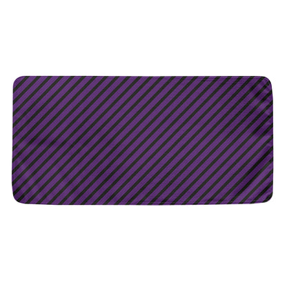 Purple And Black Halloween Pattern Print Towel