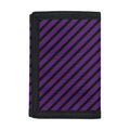 Purple And Black Halloween Pattern Print Trifold Wallet
