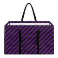 Purple And Black Halloween Pattern Print Utility Tote Bag
